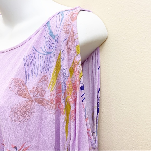 Free People Clear Skies Lilac Tunic Top Sz Small - Picture 6 of 8